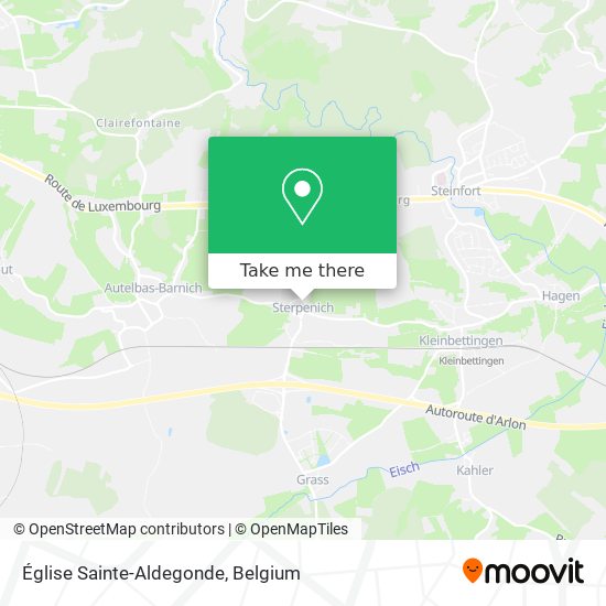 Église Sainte-Aldegonde map