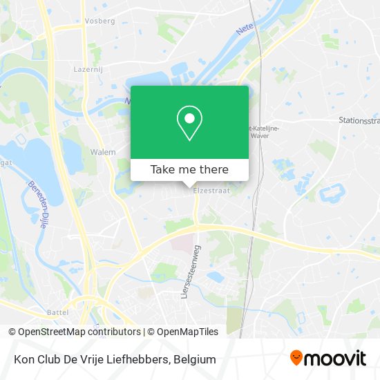 Kon Club De Vrije Liefhebbers map