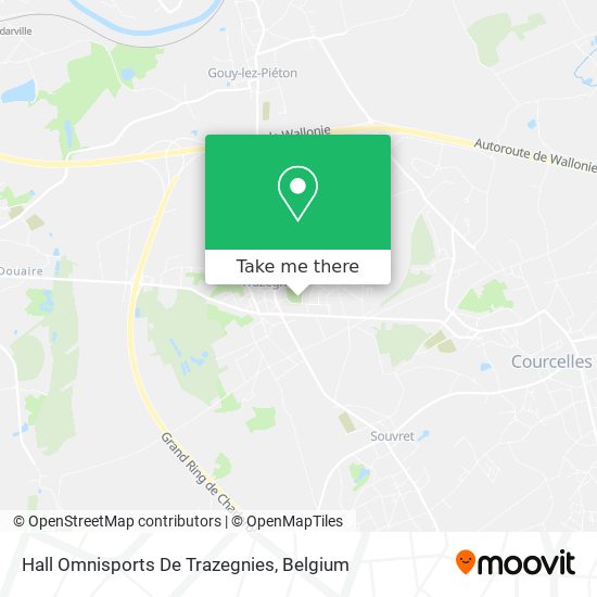 Hall Omnisports De Trazegnies map