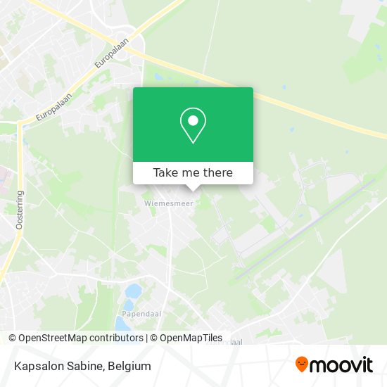 Kapsalon Sabine map