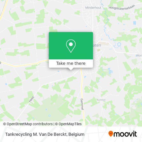 Tankrecycling M. Van De Berckt map