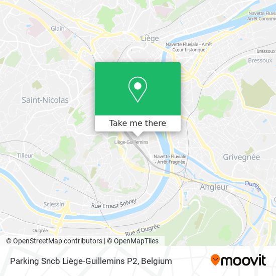 Parking Sncb Liège-Guillemins P2 plan