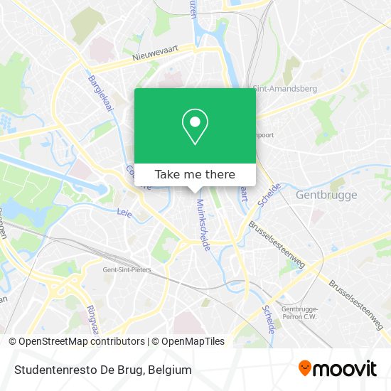 Studentenresto De Brug map