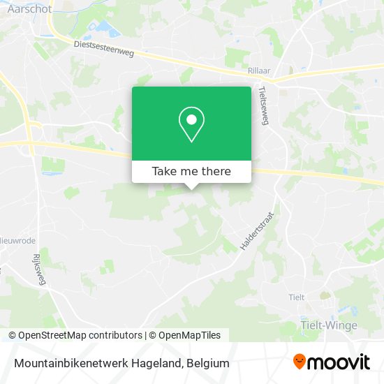 Mountainbikenetwerk Hageland plan