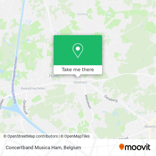 Concertband Musica Ham map