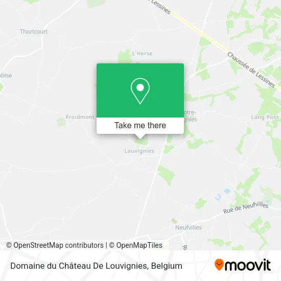Domaine du Château De Louvignies plan