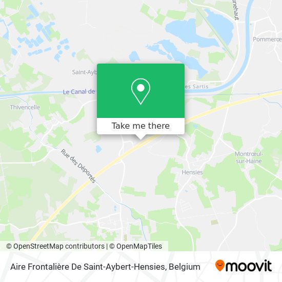 Aire Frontalière De Saint-Aybert-Hensies plan