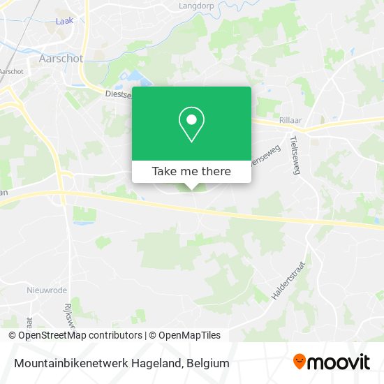 Mountainbikenetwerk Hageland map