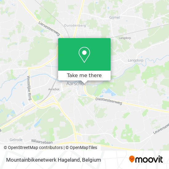 Mountainbikenetwerk Hageland map