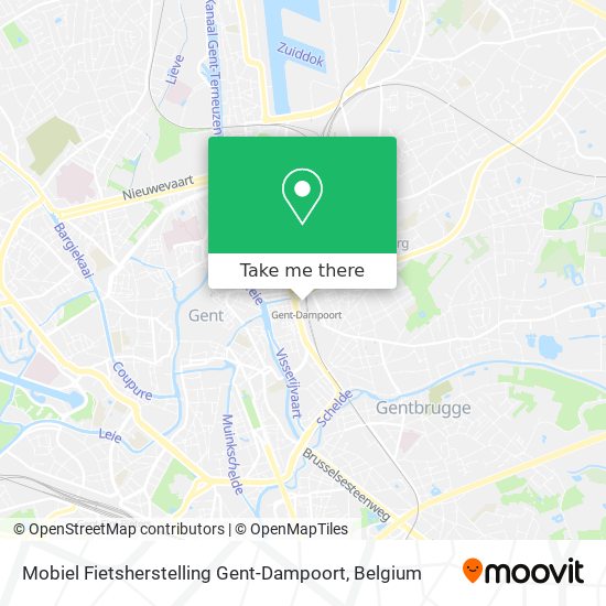 Mobiel Fietsherstelling Gent-Dampoort plan
