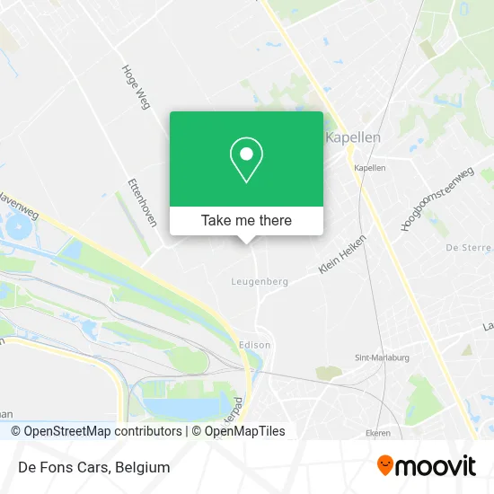 De Fons Cars map