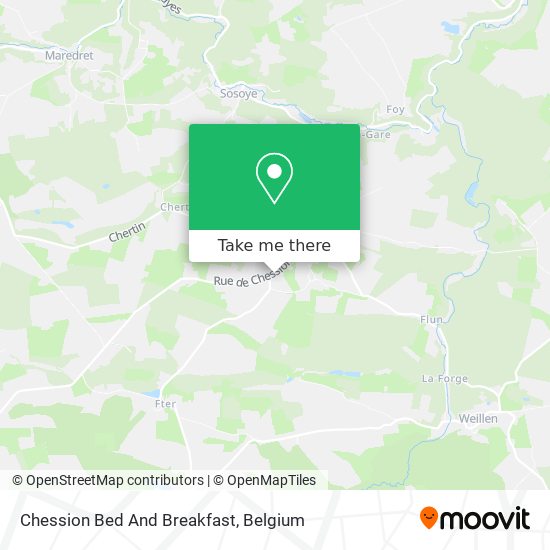 Chession Bed And Breakfast map