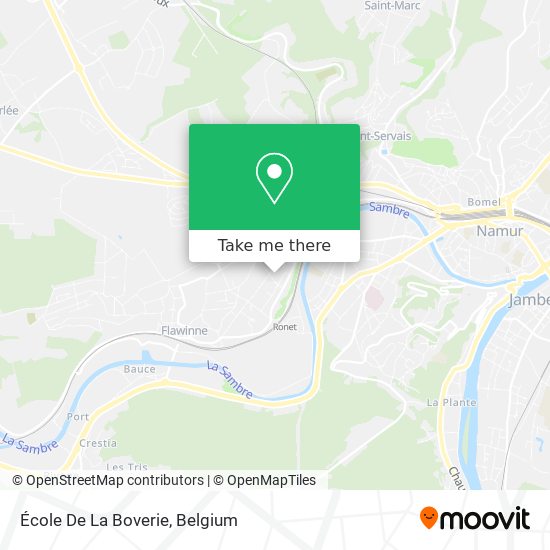 École De La Boverie plan