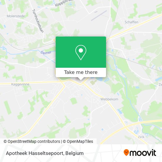 Apotheek Hasseltsepoort map