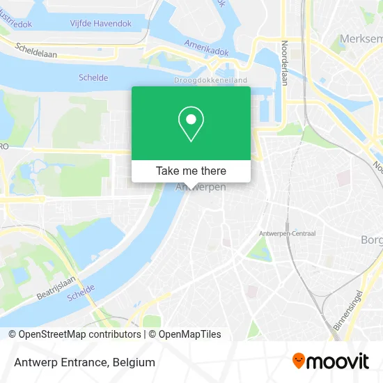 Antwerp Entrance map