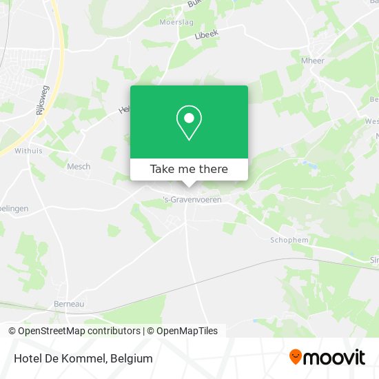 Hotel De Kommel map