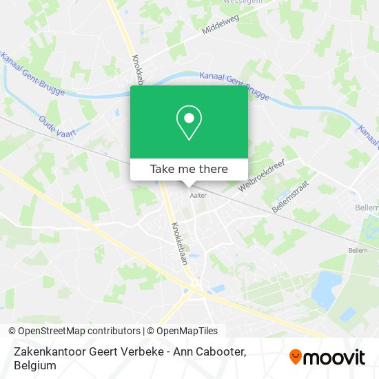 Zakenkantoor Geert Verbeke - Ann Cabooter map
