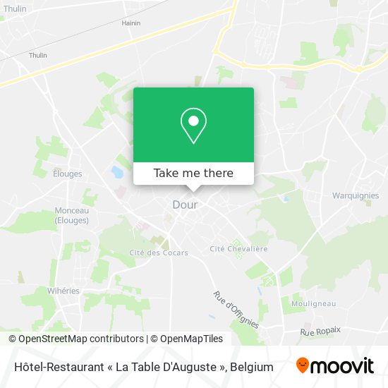Hôtel-Restaurant « La Table D'Auguste » map