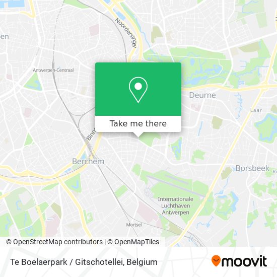Te Boelaerpark / Gitschotellei map