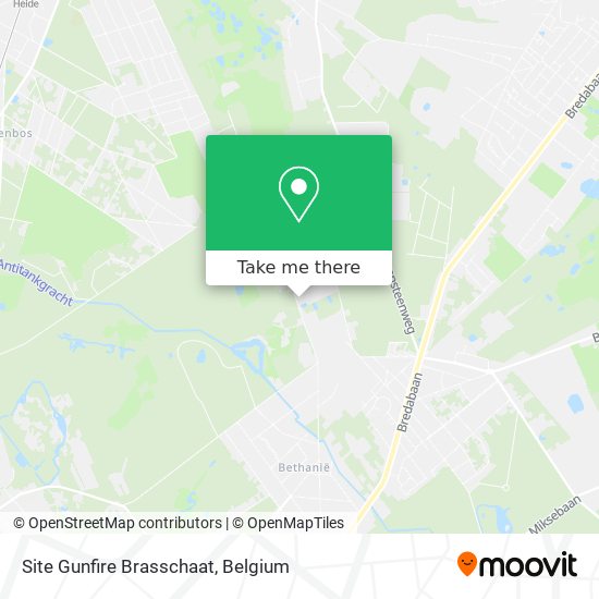 Site Gunfire Brasschaat map