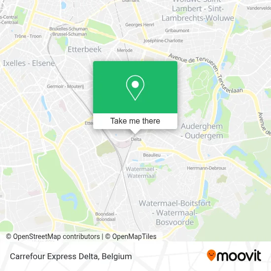 Carrefour Express Delta map