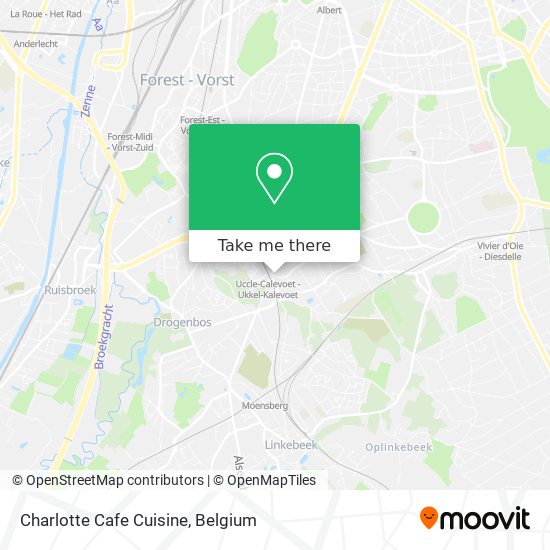 Charlotte Cafe Cuisine map