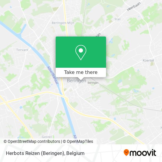 Herbots Reizen (Beringen) map