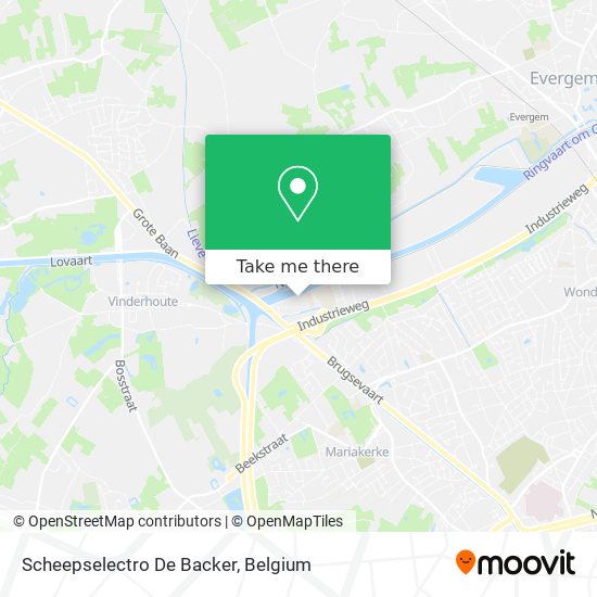 Scheepselectro De Backer map