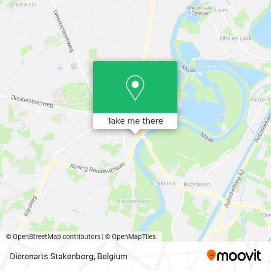 Dierenarts Stakenborg map