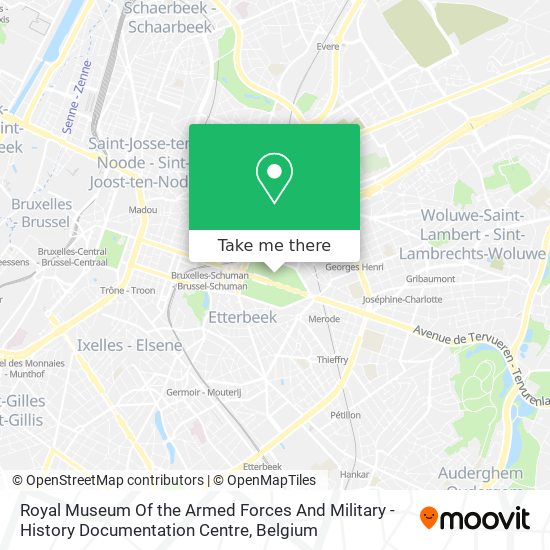 Royal Museum Of the Armed Forces And Military - History Documentation Centre map