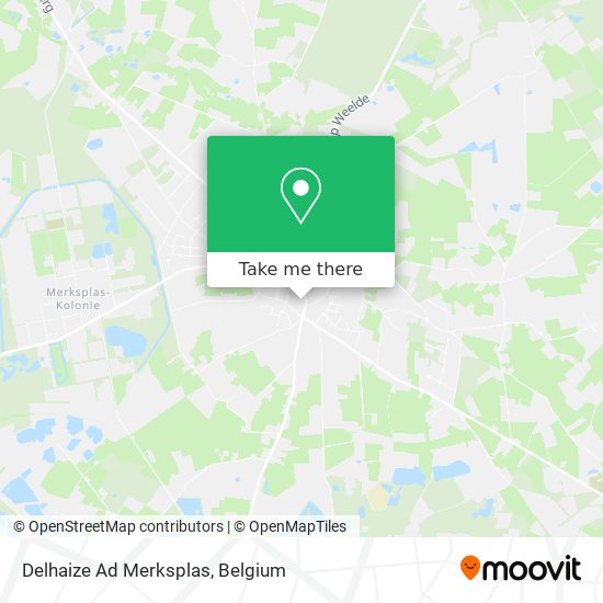 Delhaize Ad Merksplas map