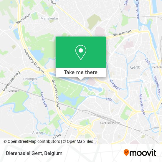 Dierenasiel Gent map