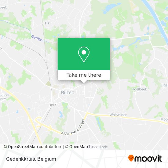 Gedenkkruis map