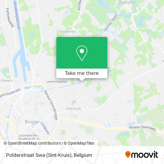 Polderstraat Swa (Sint-Kruis) map