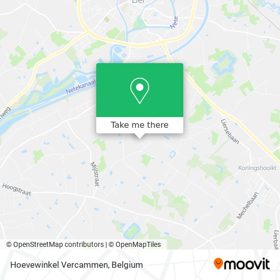 Hoevewinkel Vercammen map