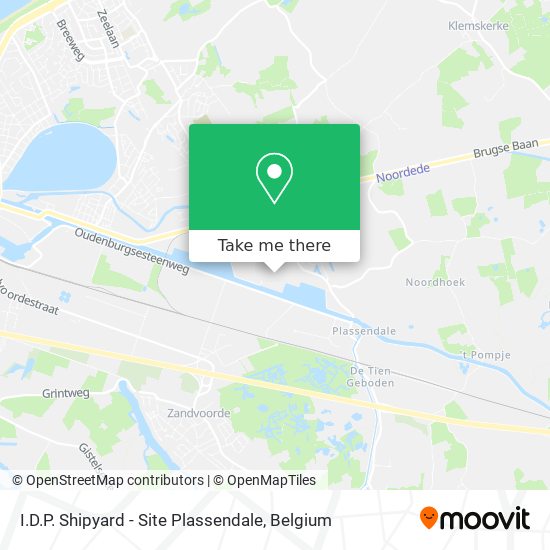 I.D.P. Shipyard - Site Plassendale map