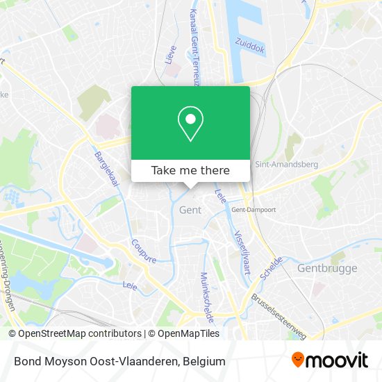 Bond Moyson Oost-Vlaanderen plan