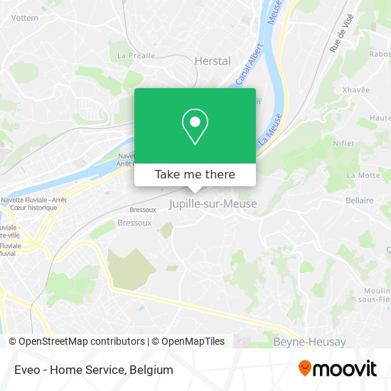 Eveo - Home Service map