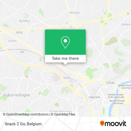 Snack 2 Go map