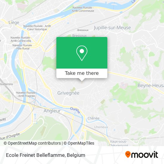 Ecole Freinet Belleflamme map