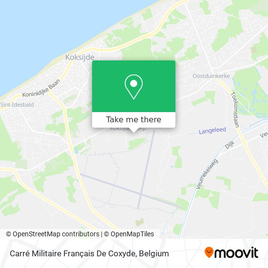 Carré Militaire Français De Coxyde map