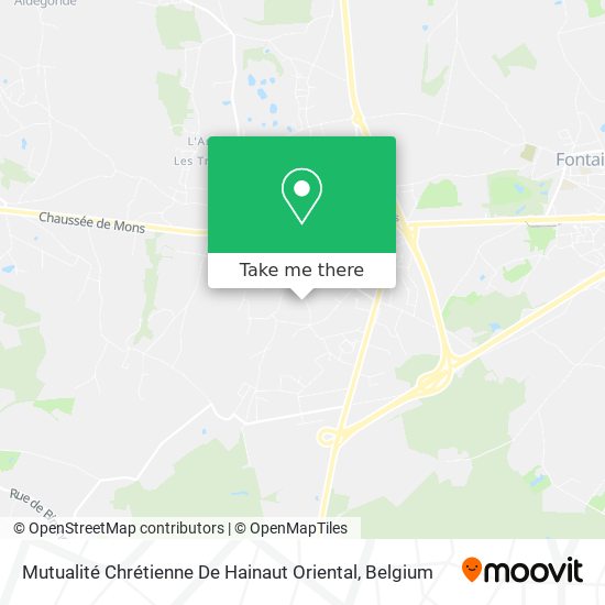 Mutualité Chrétienne De Hainaut Oriental map