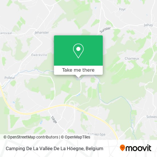 Camping De La Vallée De La Höegne map