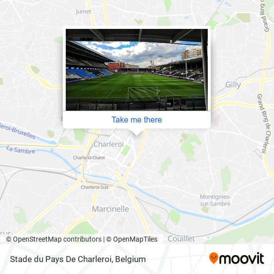 Stade du Pays De Charleroi map