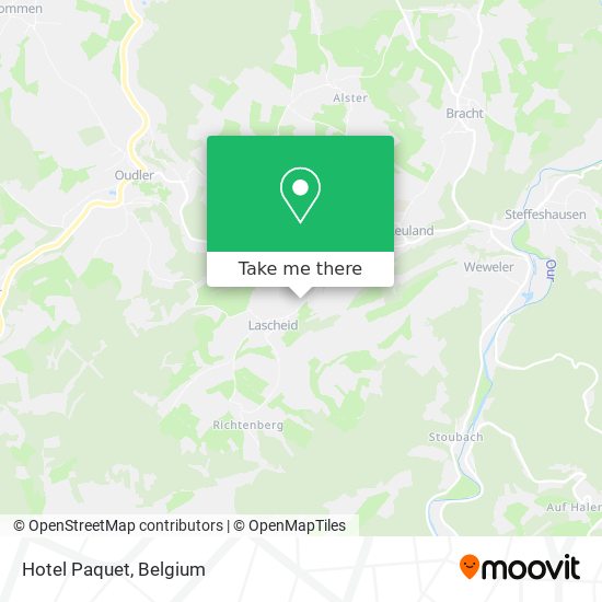 Hotel Paquet map