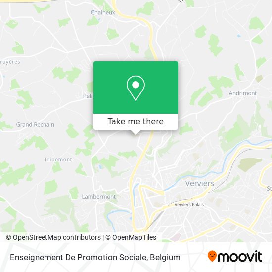 Enseignement De Promotion Sociale map