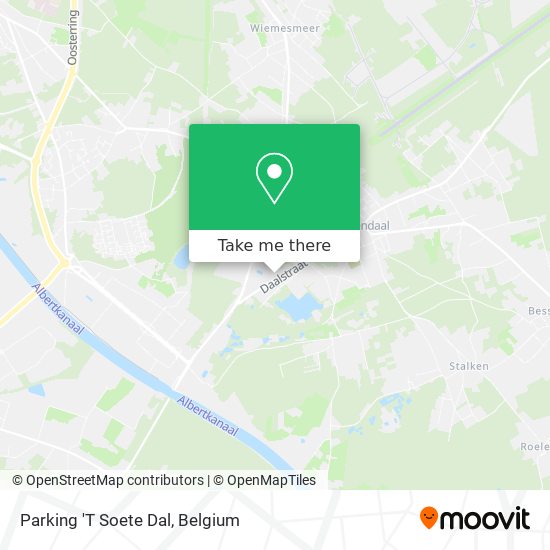 Parking 'T Soete Dal map