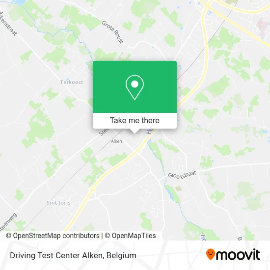 Driving Test Center Alken map