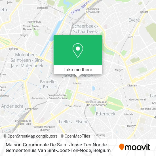 Maison Communale De Saint-Josse-Ten-Noode - Gemeentehuis Van Sint-Joost-Ten-Node map