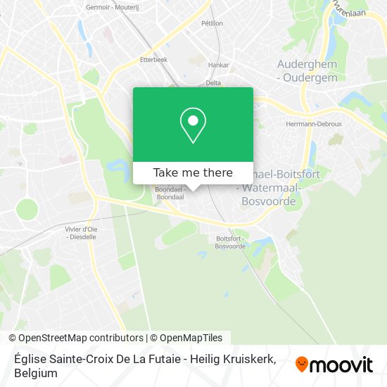 Église Sainte-Croix De La Futaie - Heilig Kruiskerk map